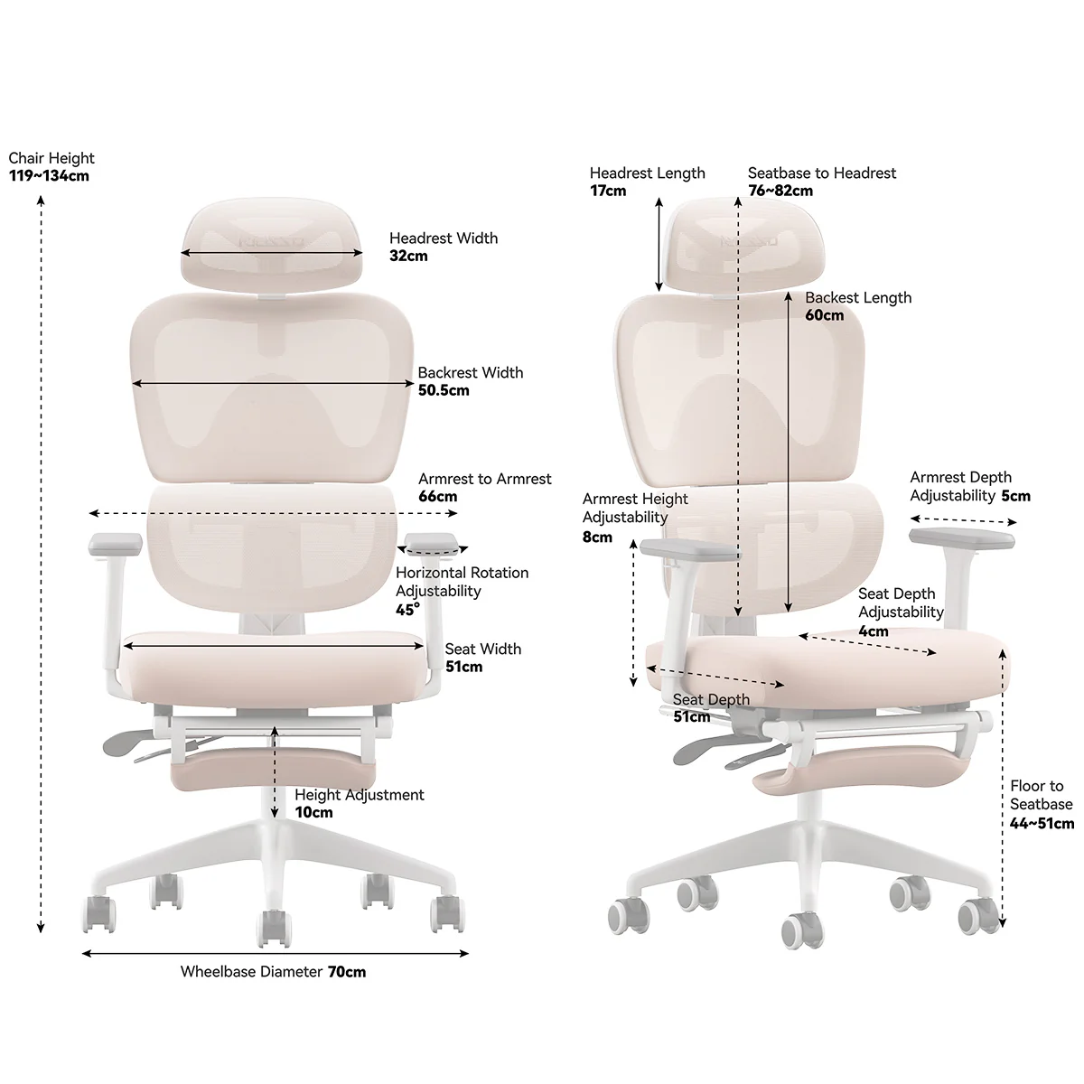 MUSSO E600 SE Relaxure Ergonomic Office Chair - Image 39