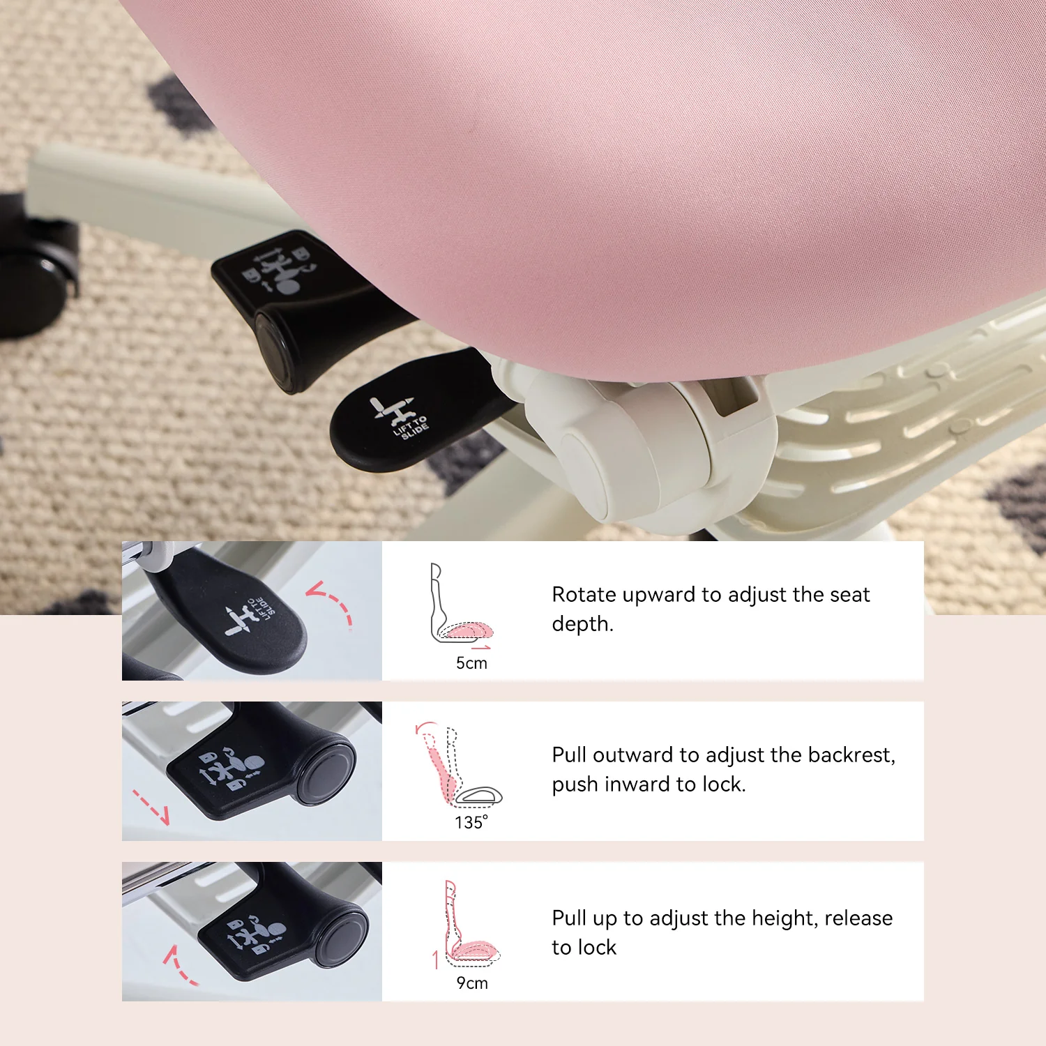 MUSSO E80 Air AeroFemme Ergonomic Office Chair - Image 10