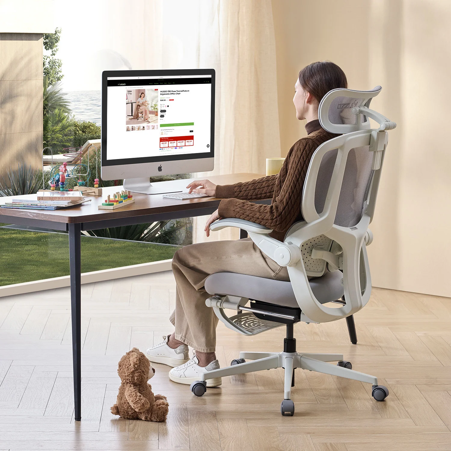 MUSSO E80 Air AeroFemme Ergonomic Office Chair - Image 14