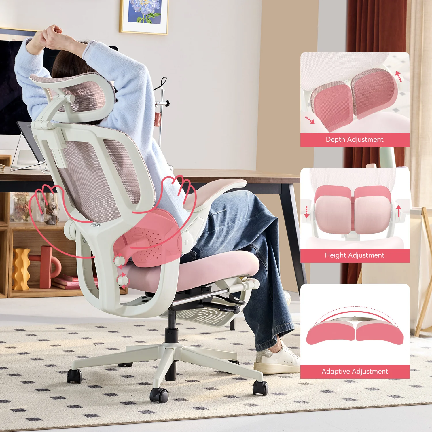 MUSSO E80 Air AeroFemme Ergonomic Office Chair - Image 7