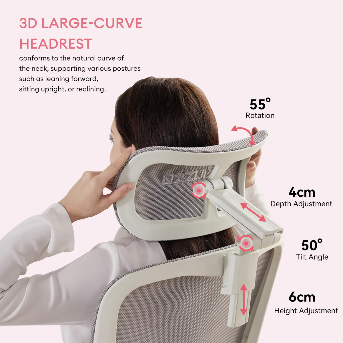 MUSSO E80 Muse FemmePosture Ergonomic Office Chair - Image 48