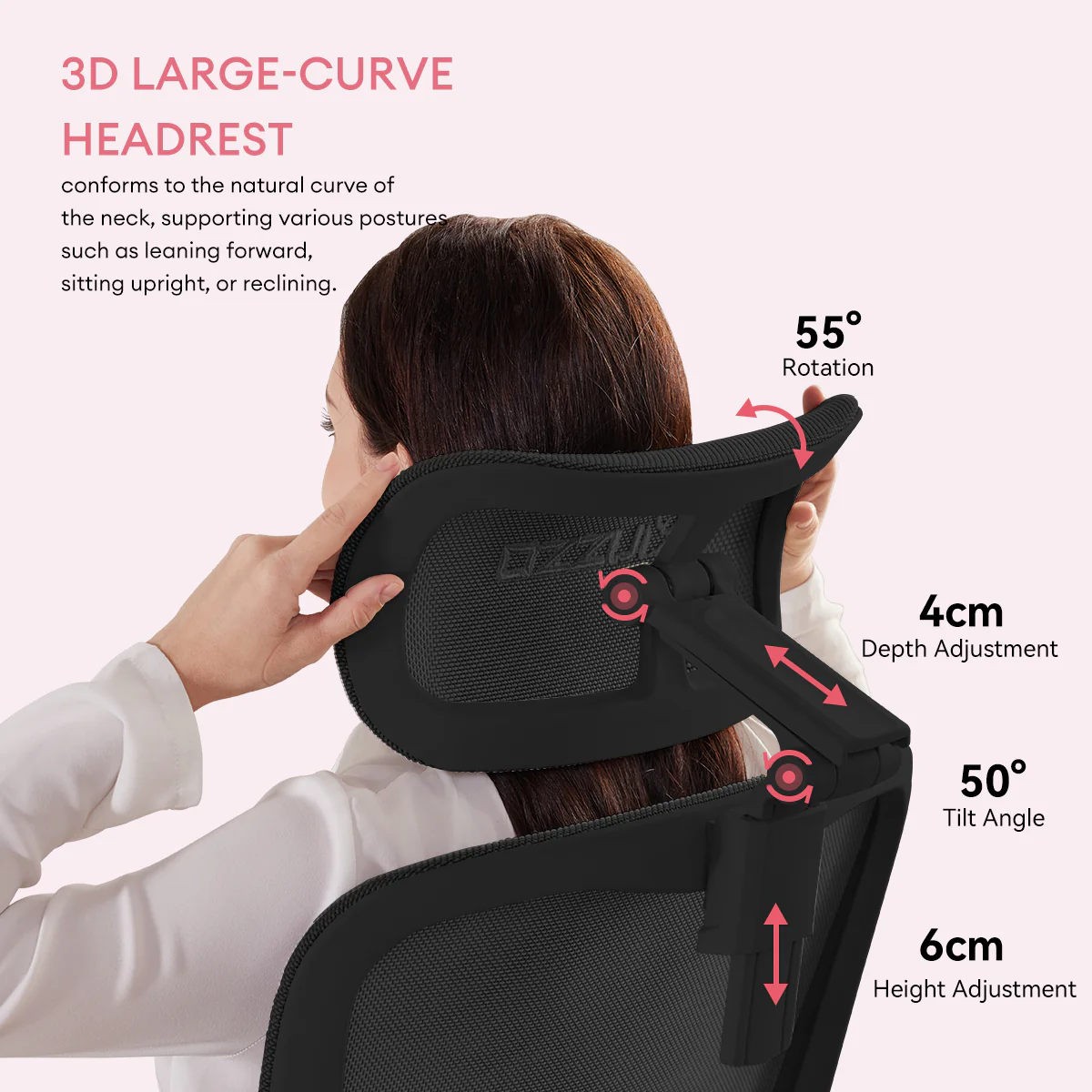 MUSSO E80 Muse FemmePosture Ergonomic Office Chair - Image 64