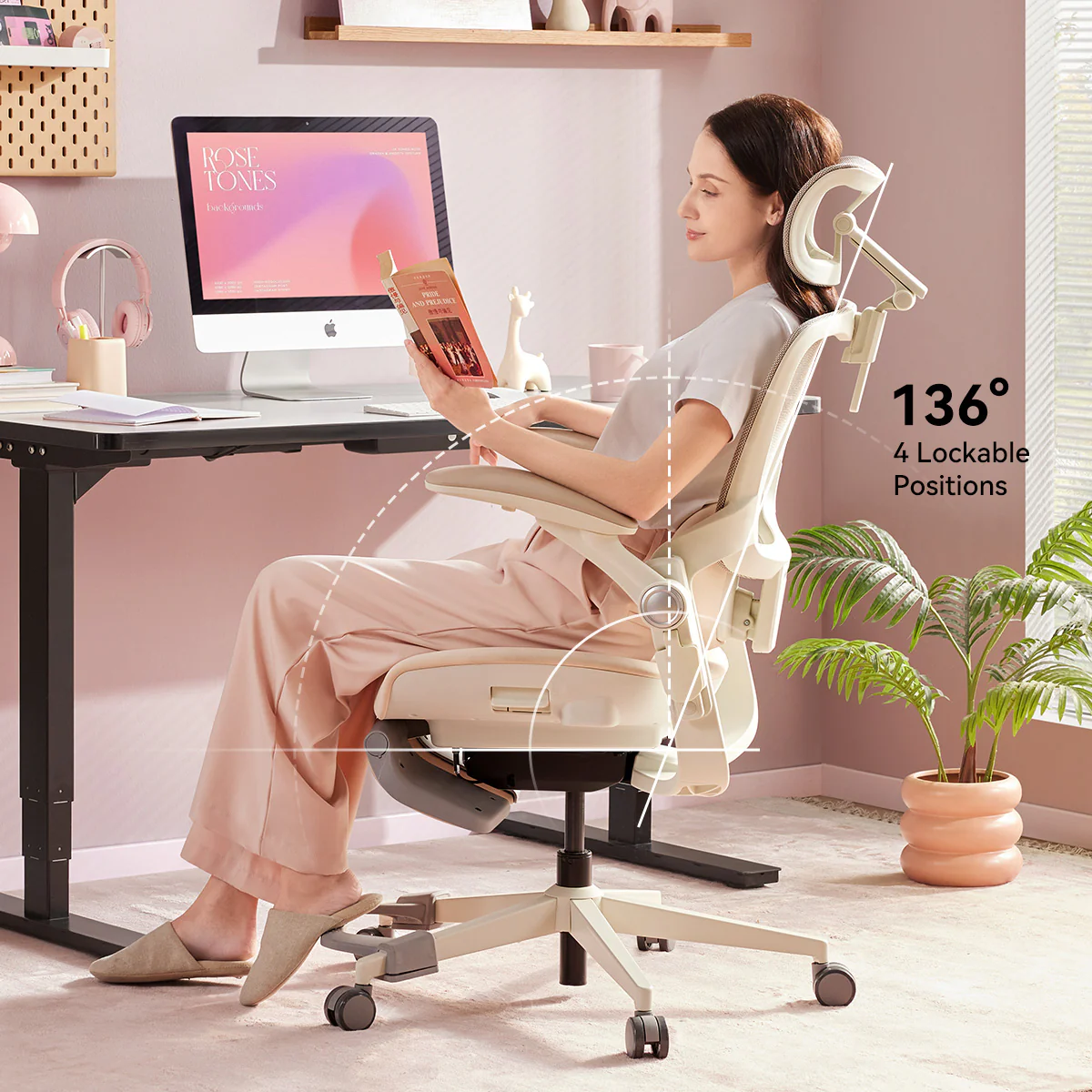 MUSSO E80 Muse FemmePosture Ergonomic Office Chair - Image 8