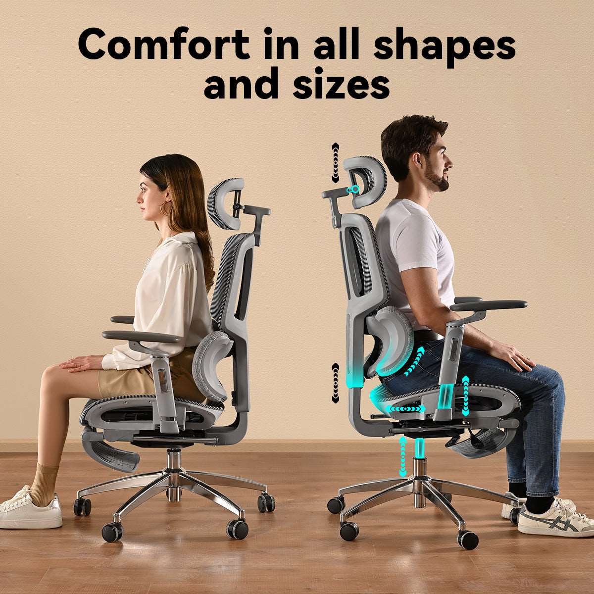 MUSSO H80 Pro FlexiPosture Ergonomic Office Chair - Image 5