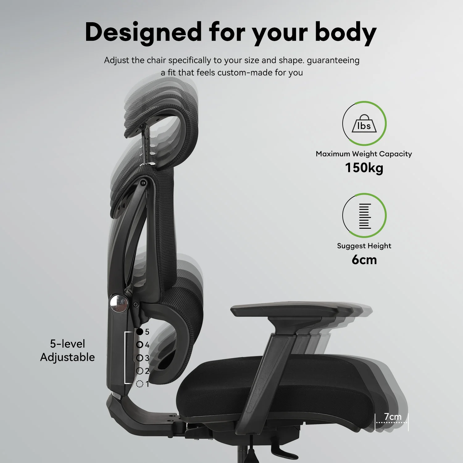MUSSO V900 Structure Master Ergonomic Office Chair - Image 104
