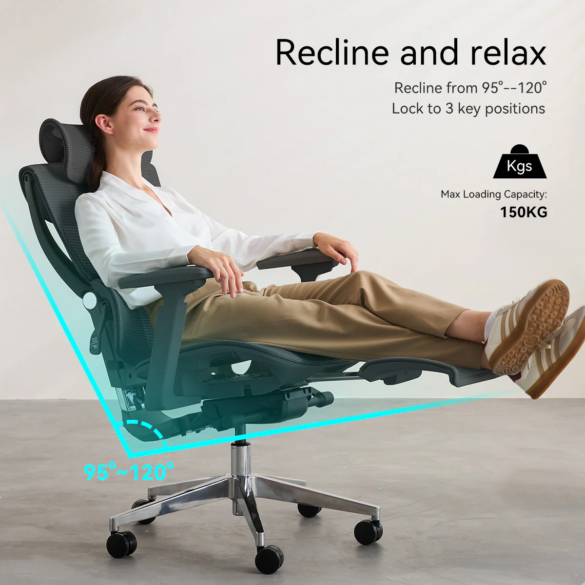 MUSSO V900 Structure Master Ergonomic Office Chair - Image 68