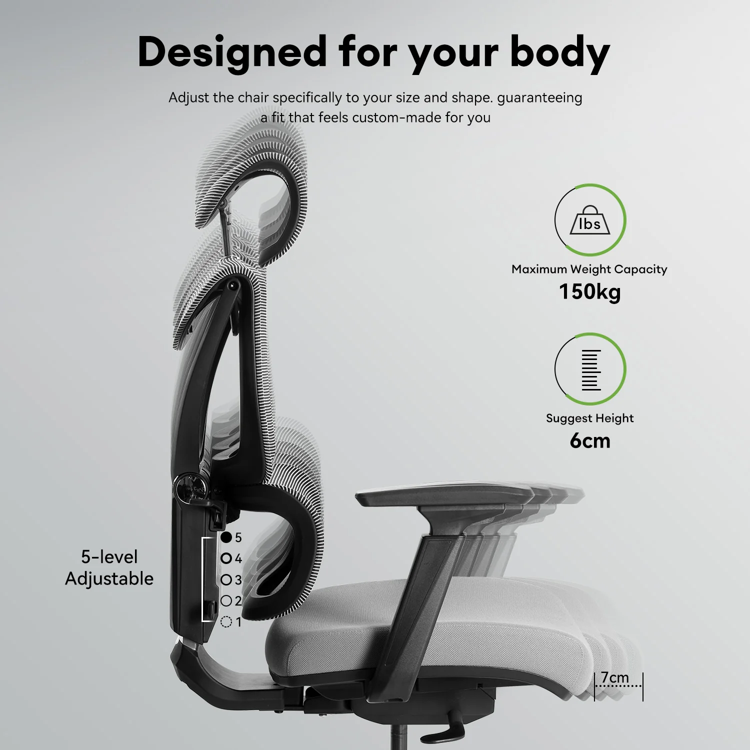 MUSSO V900 Structure Master Ergonomic Office Chair - Image 93
