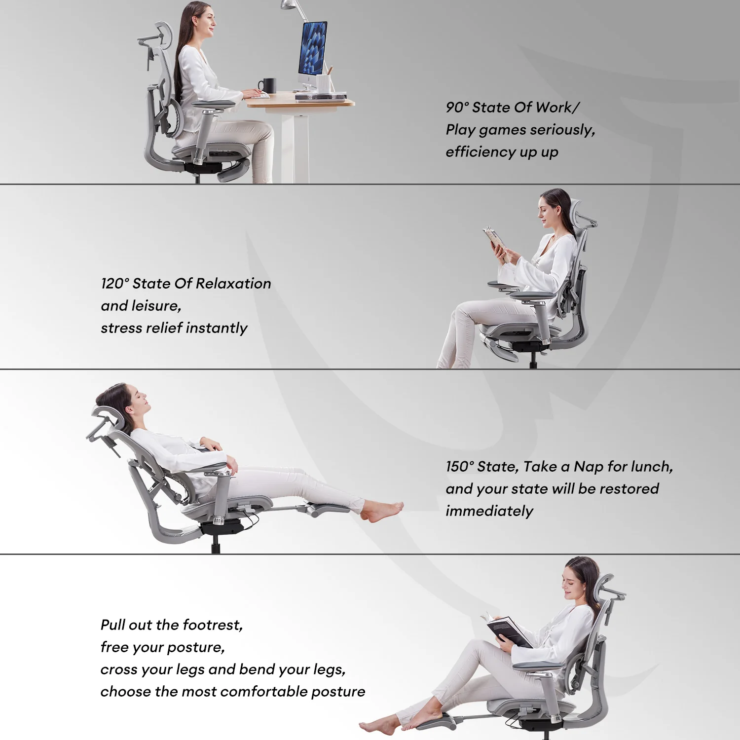 MUSSO X700 GlideTrack Ergonomic Office Chair - Image 10