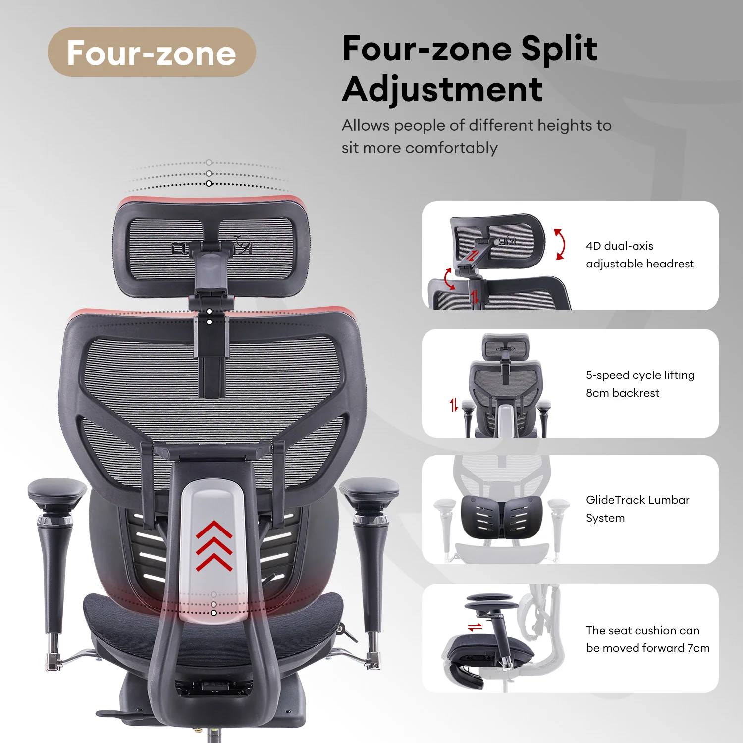 MUSSO X700 GlideTrack Ergonomic Office Chair - Image 27