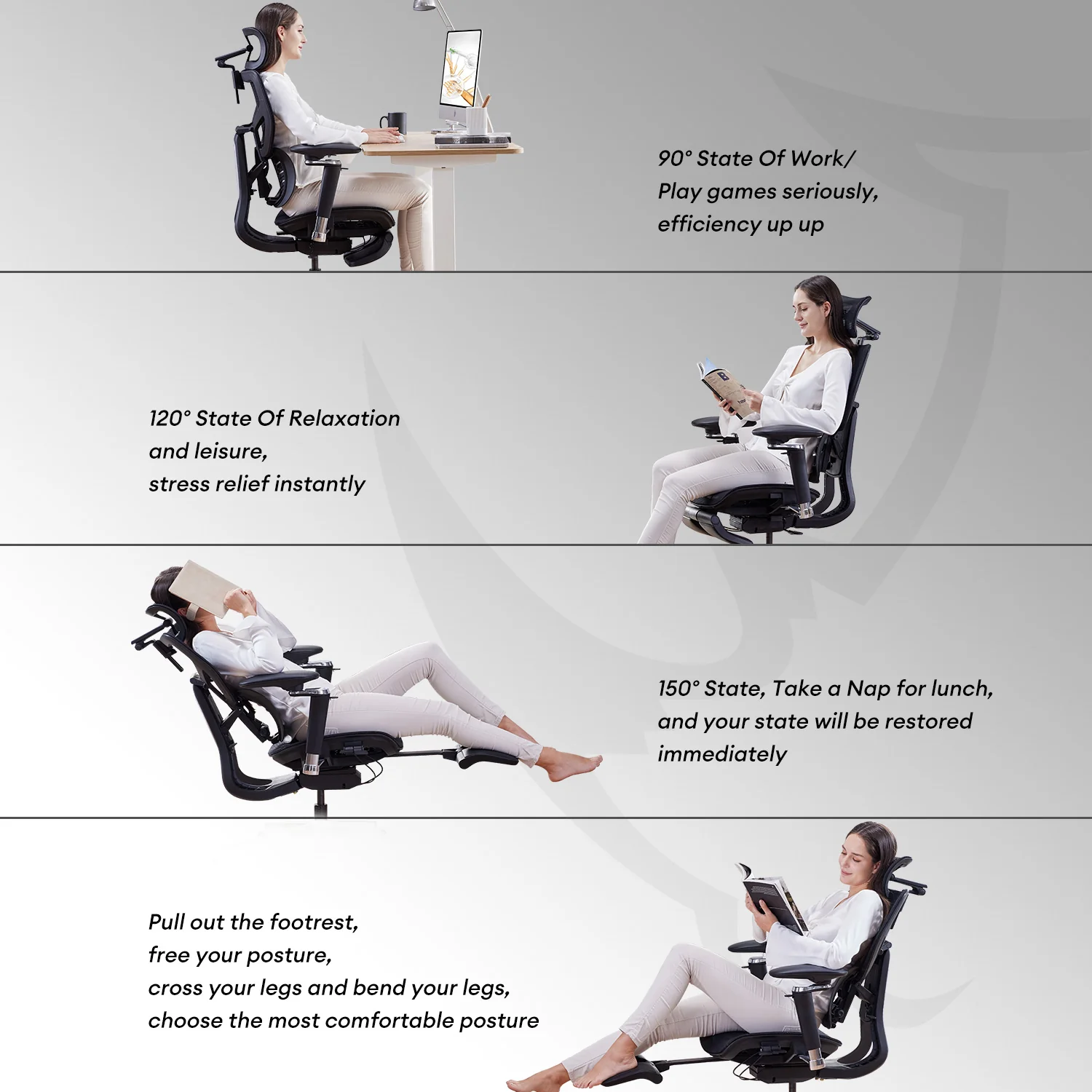 MUSSO X700 GlideTrack Ergonomic Office Chair - Image 29