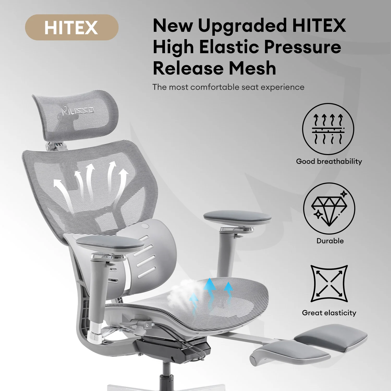 MUSSO X700 GlideTrack Ergonomic Office Chair - Image 45