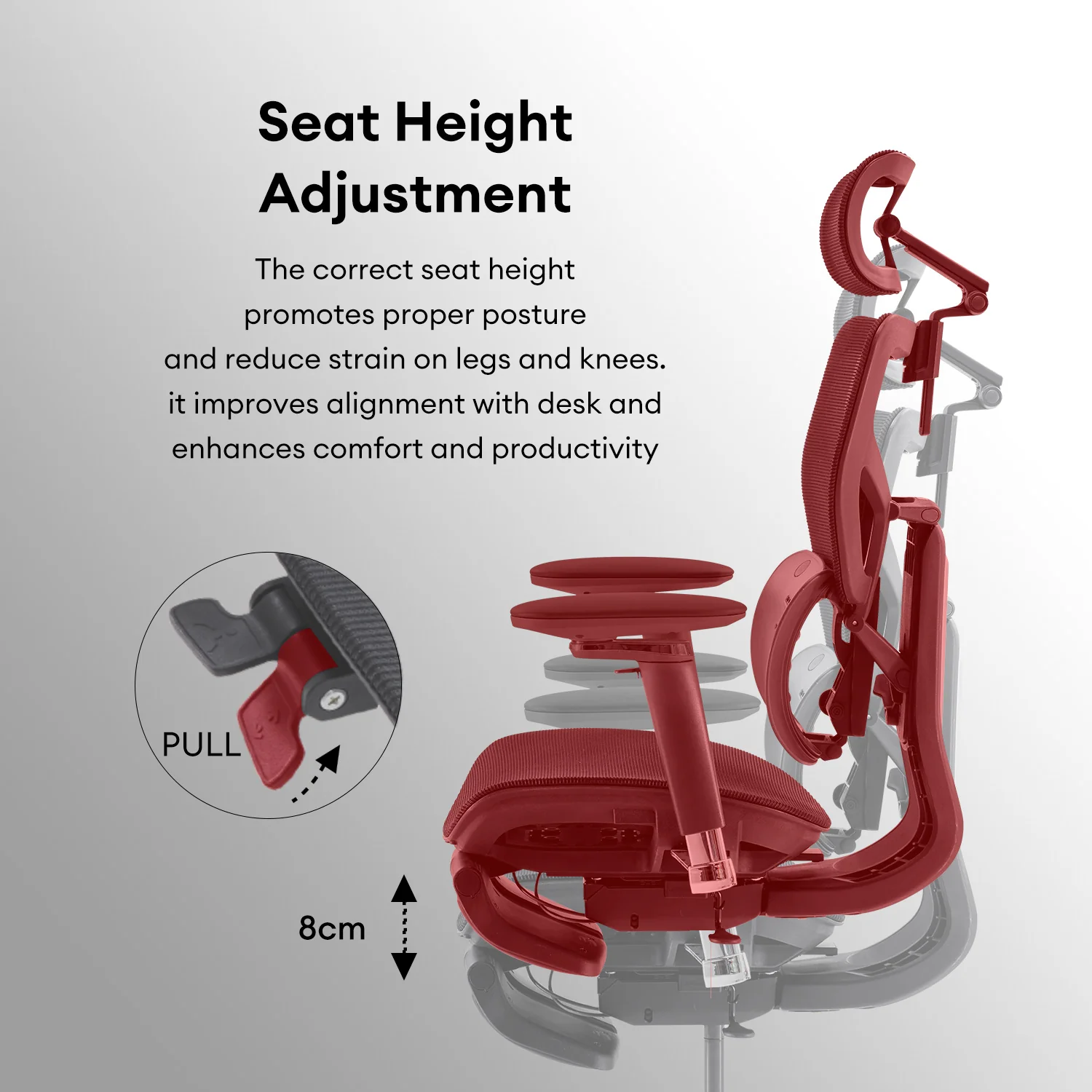 MUSSO X700 GlideTrack Ergonomic Office Chair - Image 48