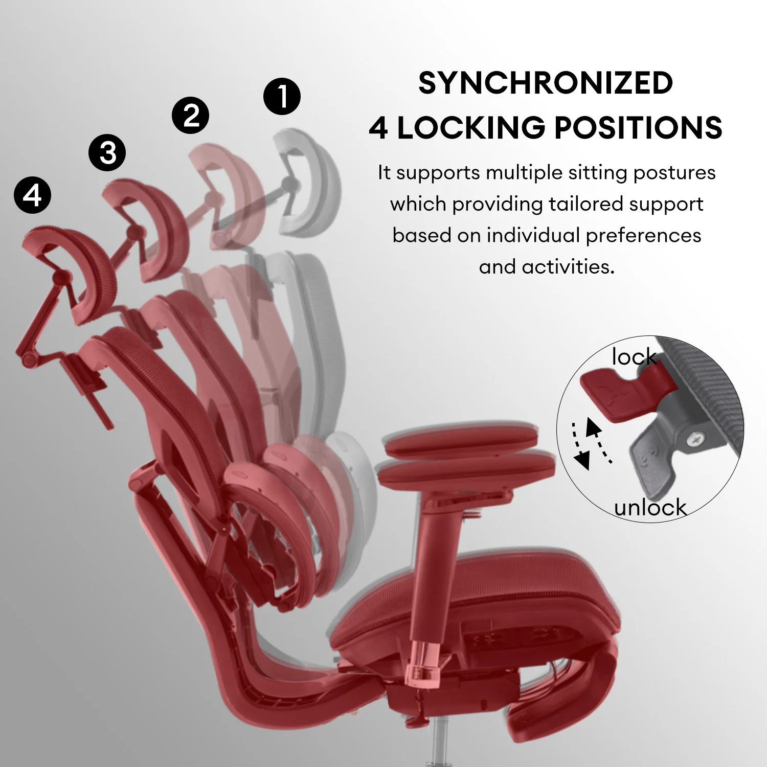 MUSSO X700 GlideTrack Ergonomic Office Chair - Image 49