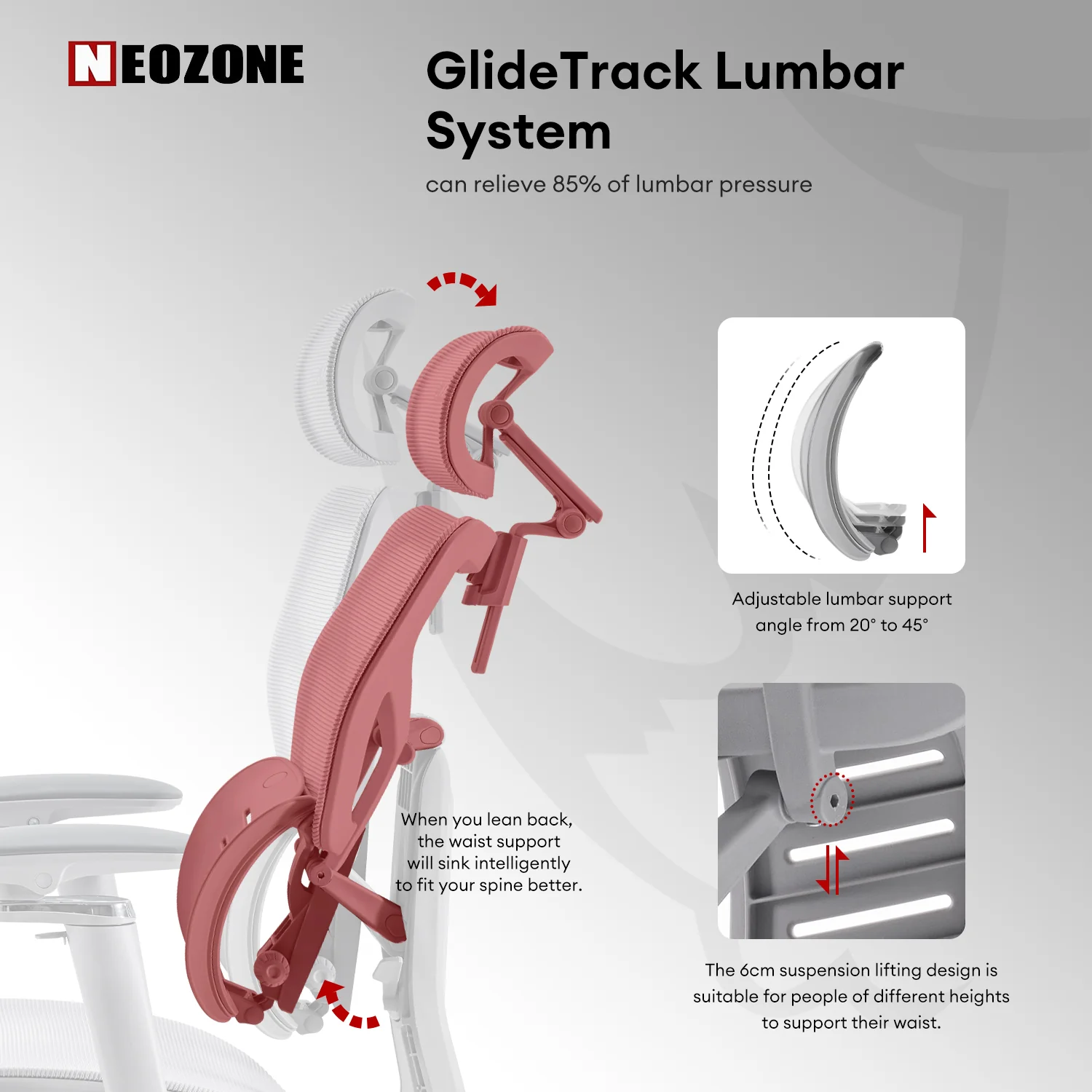 MUSSO X700 GlideTrack Ergonomic Office Chair - Image 5