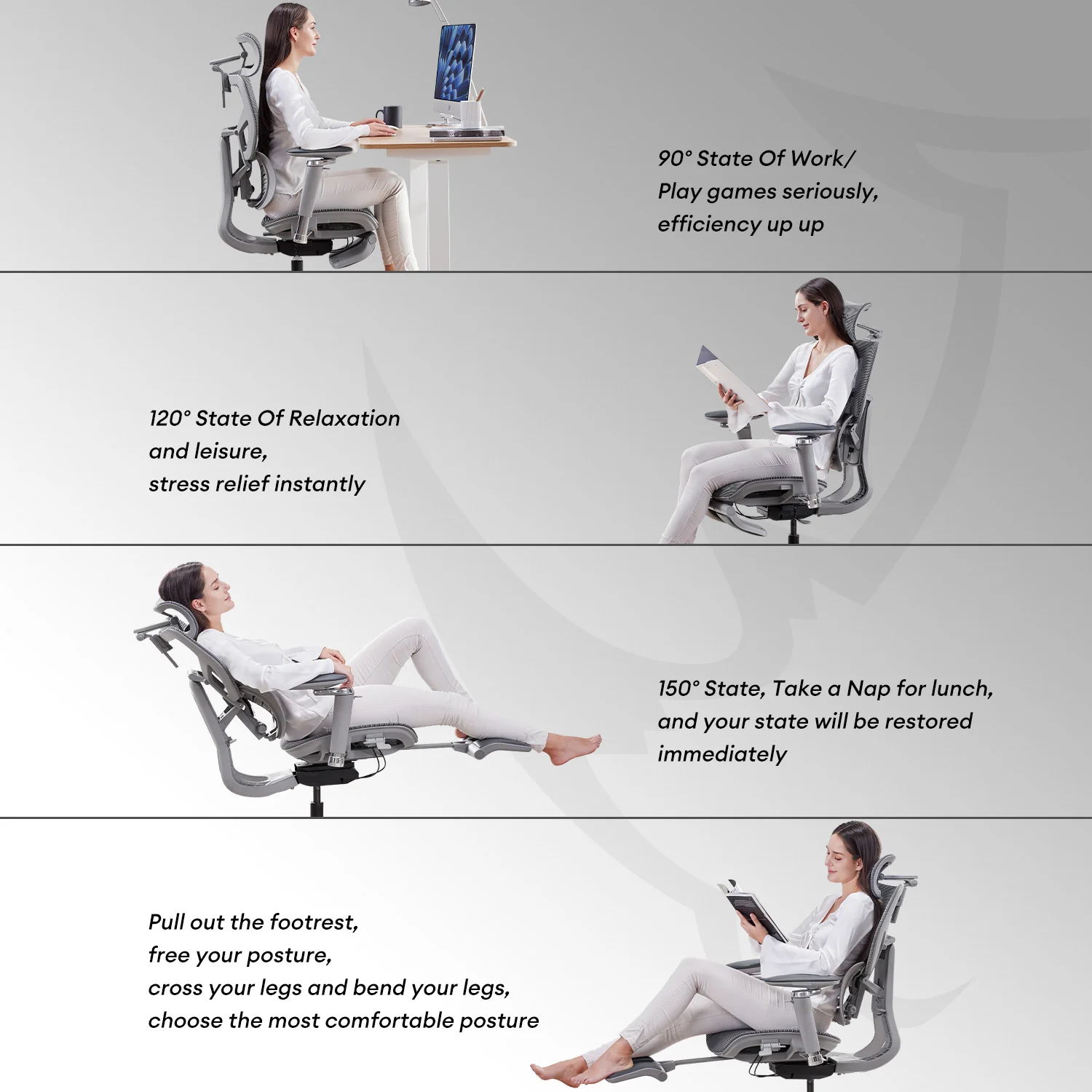 MUSSO X700 GlideTrack Ergonomic Office Chair - Image 50