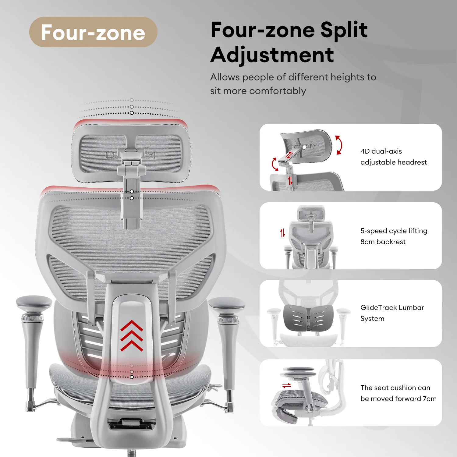 MUSSO X700 GlideTrack Ergonomic Office Chair - Image 51