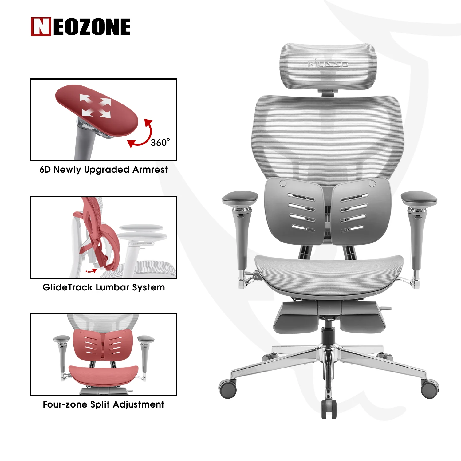 MUSSO X700 GlideTrack Ergonomic Office Chair - Image 7